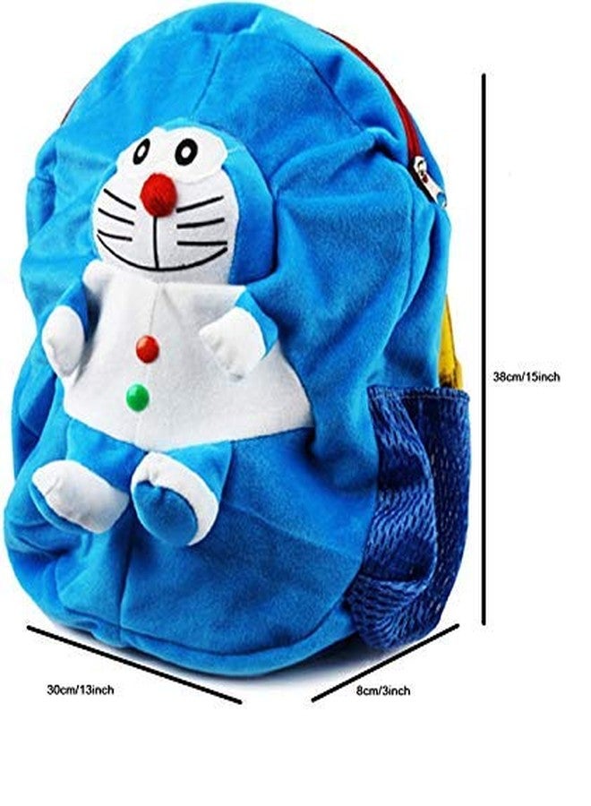 Naturex Kid's Toddler Plush Animal Doraemon Cartoon Blue Mini Travel/School Bag - Image 4